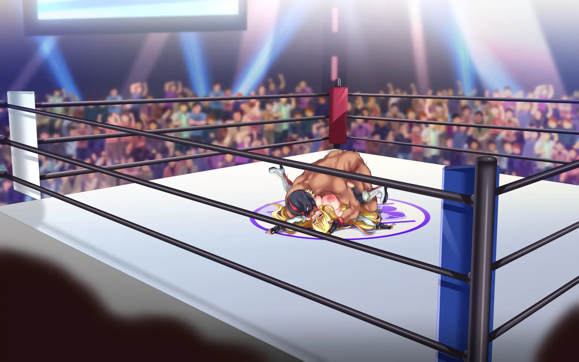 Kanzen Haiboku -WrestleDown- Muhai No Bijyo Wrestler Ga Wana Ni Hamari Ring-Jou De Youshanaku Nando Mo Okasareru!! | 완전 패배 -WrestleDown- 무패의 미녀 레슬러가 덫에 빠져 링 위에서 몇 번이고 무참히 범해진다!!